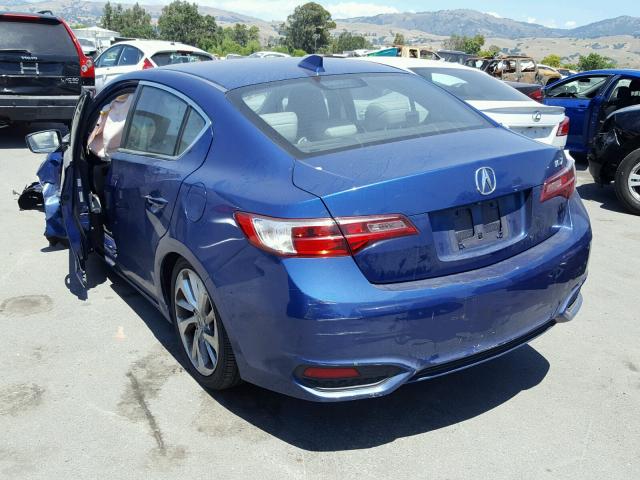 19UDE2F70GA010696 - 2016 ACURA ILX PREMIU BLUE photo 3