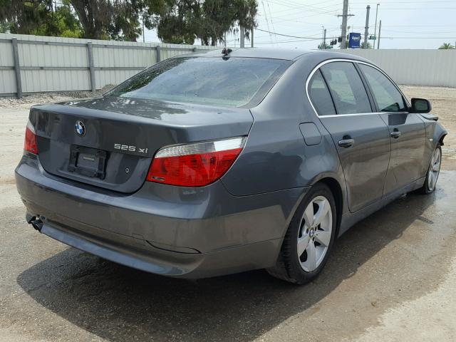 WBANF33597CW69435 - 2007 BMW 525 XI BLACK photo 4