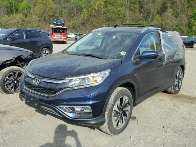 5J6RM4H97FL043354 - 2015 HONDA CR-V TOURI BLUE photo 2