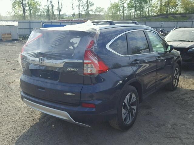 5J6RM4H97FL043354 - 2015 HONDA CR-V TOURI BLUE photo 4