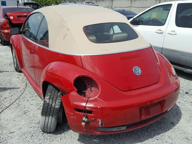 3VWRF31Y47M423437 - 2007 VOLKSWAGEN NEW BEETLE 红色 照片 3
