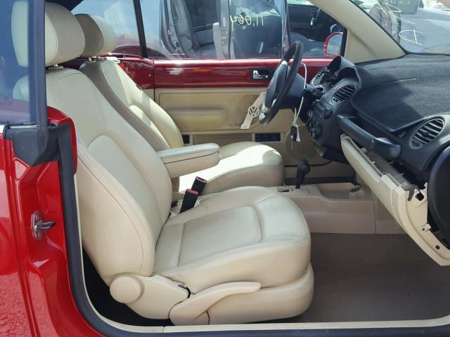 3VWRF31Y47M423437 - 2007 VOLKSWAGEN NEW BEETLE 红色 照片 5