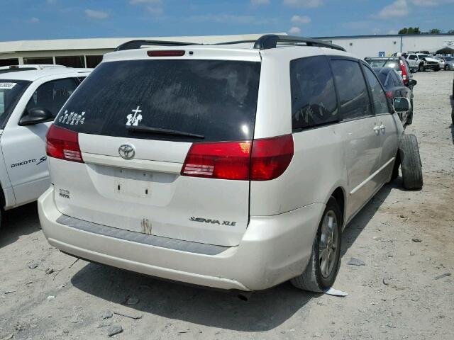 5TDZA22CX5S257145 - 2005 TOYOTA SIENNA XLE WHITE photo 4