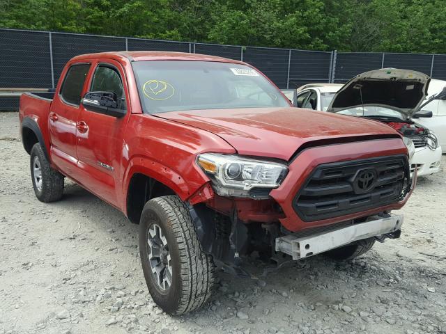3TMCZ5AN9GM011340 - 2016 TOYOTA TACOMA DOU RED photo 1