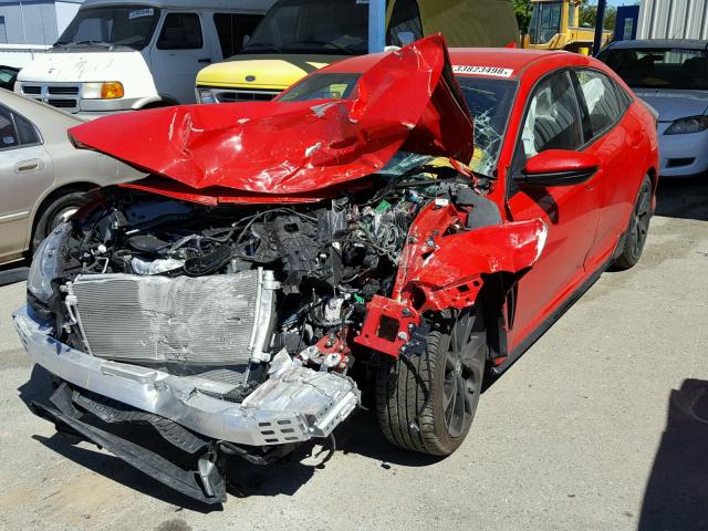 SHHFK7H44HU426192 - 2017 HONDA CIVIC SPOR RED photo 2