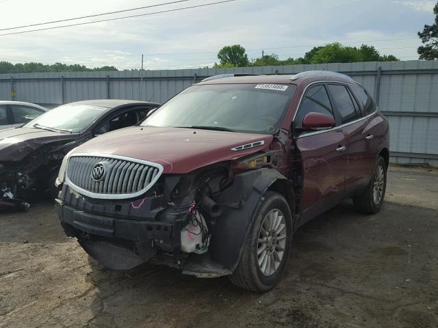 5GAER23798J286163 - 2008 BUICK ENCLAVE CX RED photo 2