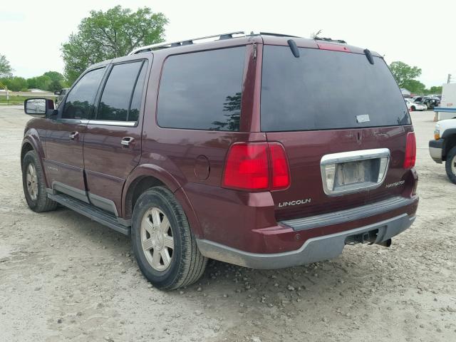 5LMFU27R43LJ35203 - 2003 LINCOLN NAVIGATOR BURGUNDY photo 3