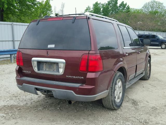 5LMFU27R43LJ35203 - 2003 LINCOLN NAVIGATOR BURGUNDY photo 4