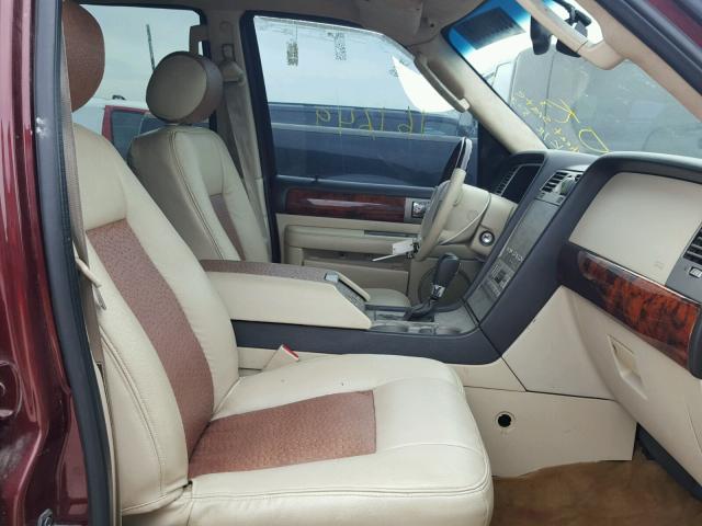 5LMFU27R43LJ35203 - 2003 LINCOLN NAVIGATOR BURGUNDY photo 5