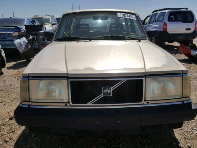 YV1AW8809P1955643 - 1993 VOLVO 240 TAN photo 9