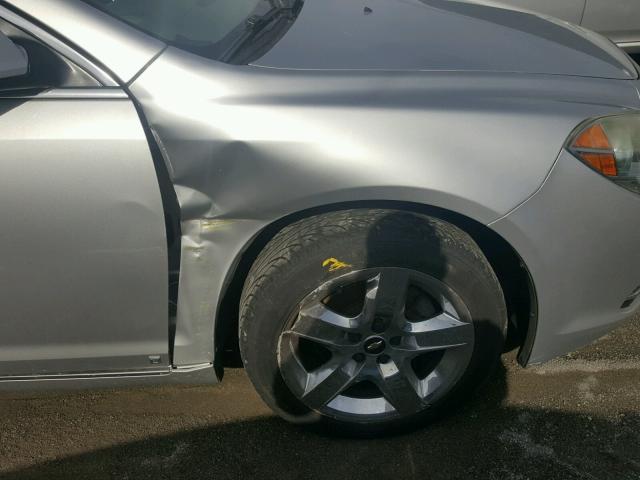 1G1ZH57B39F232003 - 2009 CHEVROLET MALIBU 1LT ვერცხლისფერი ფოტო 9