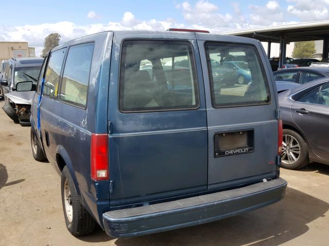 1GNDM19Z0RB174009 - 1994 CHEVROLET ASTRO BLUE photo 3