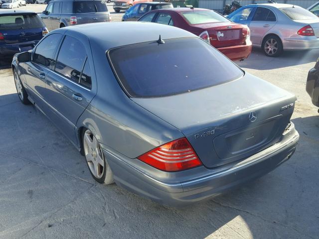 WDBNG70J14A405253 - 2004 MERCEDES-BENZ S 430 GRAY photo 3