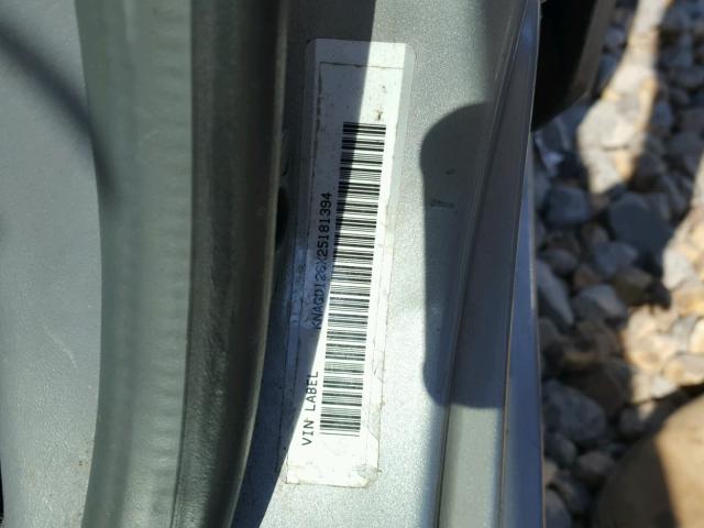 KNAGD126X25181394 - 2002 KIA OPTIMA MAG SILVER photo 10