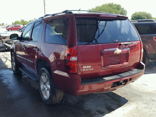 1GNFC13J47R194752 - 2007 CHEVROLET TAHOE C150 MAROON photo 3