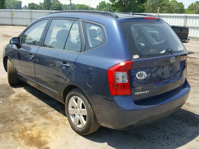 KNAFG526187183106 - 2008 KIA RONDO LX BLUE photo 3