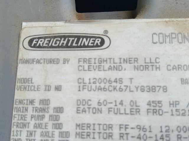 1FUJA6CK67LY83878 - 2007 FREIGHTLINER CONVENTION GREEN photo 10