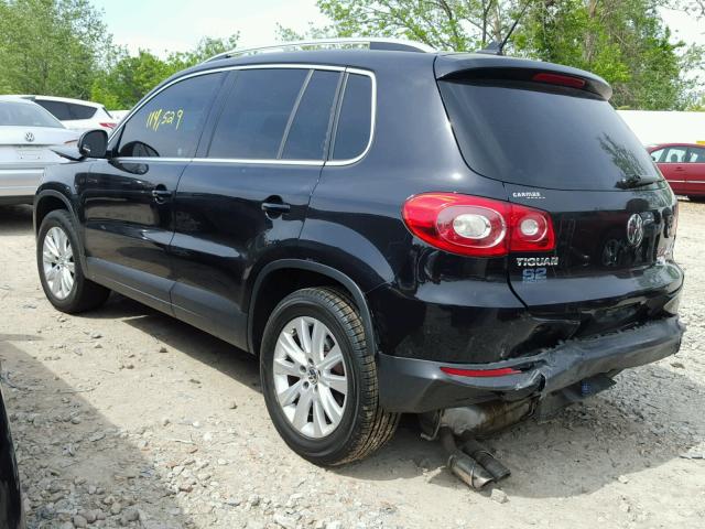 WVGBV7AX5AW511826 - 2010 VOLKSWAGEN TIGUAN SE 黑色 照片 3