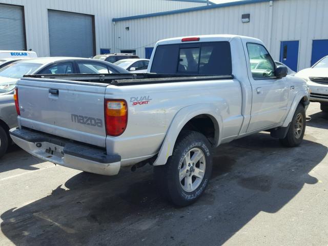 4F4YR12U94TM06272 - 2004 MAZDA B3000 SILVER photo 4