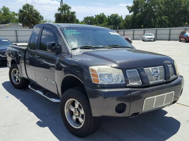 1N6BA06A55N564398 - 2005 NISSAN TITAN XE GRAY photo 1