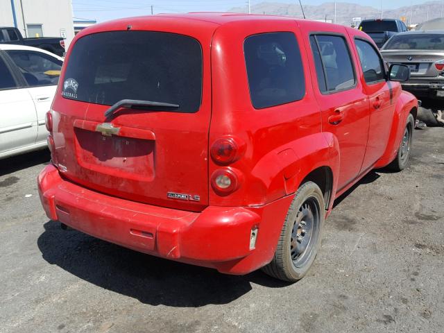 3GNCA13B99S642226 - 2009 CHEVROLET HHR LS RED photo 4