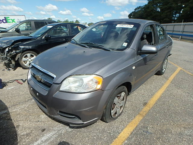 KL1TD56648B047310 - 2008 CHEVROLET AVEO BASE GRAY photo 2