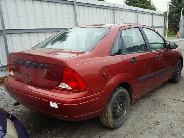 1FAFP33PXYW374789 - 2000 FORD FOCUS LX RED photo 4