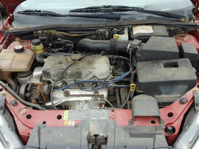 1FAFP33PXYW374789 - 2000 FORD FOCUS LX RED photo 7