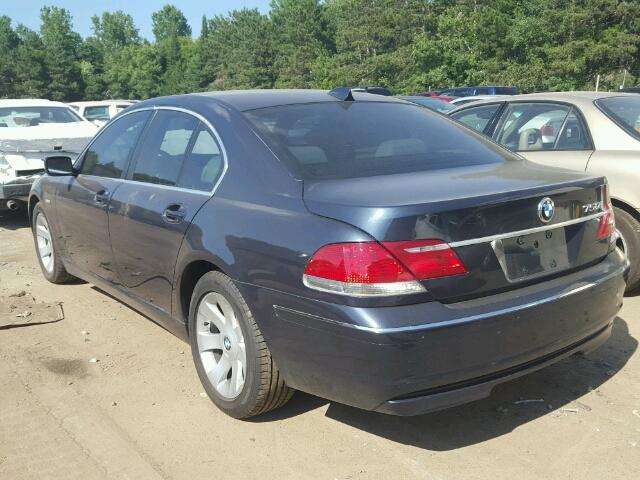 WBAHL83556DT04763 - 2006 BMW 750 I BLUE photo 3