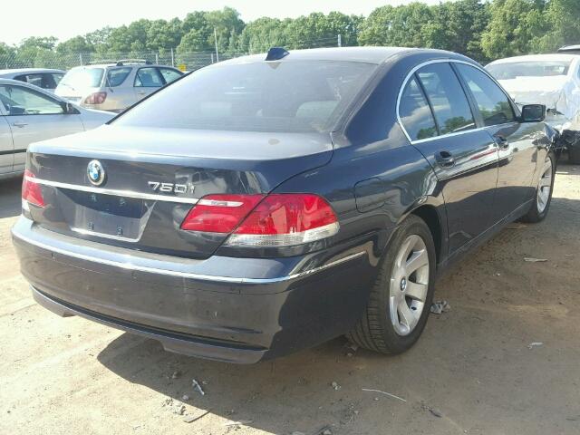 WBAHL83556DT04763 - 2006 BMW 750 I BLUE photo 4