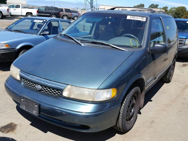 4N2DN1110VD810208 - 1997 NISSAN QUEST XE GREEN photo 2