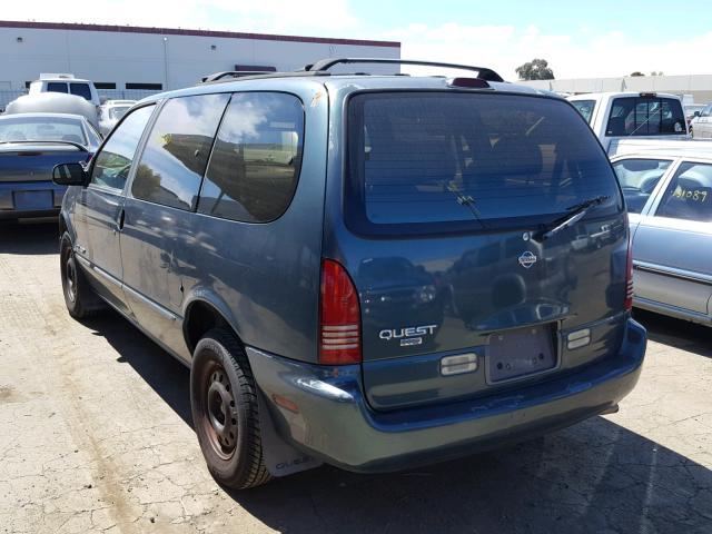 4N2DN1110VD810208 - 1997 NISSAN QUEST XE GREEN photo 3