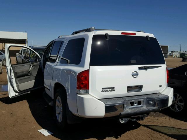 5N1AA08B44N740002 - 2004 NISSAN ARMADA SE WHITE photo 3