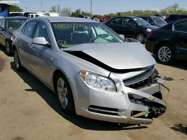 1G1ZH57B58F154760 - 2008 CHEVROLET MALIBU 1LT SILVER photo 1