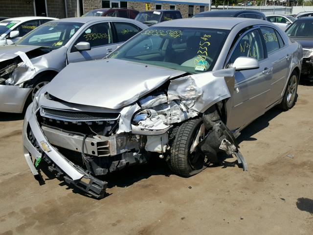 1G1ZH57B58F154760 - 2008 CHEVROLET MALIBU 1LT SILVER photo 2