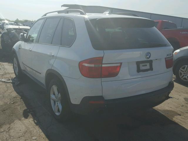 5UXFE43559L263105 - 2009 BMW X5 XDRIVE3 WHITE photo 3