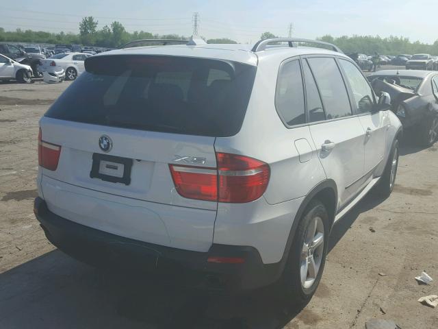 5UXFE43559L263105 - 2009 BMW X5 XDRIVE3 WHITE photo 4