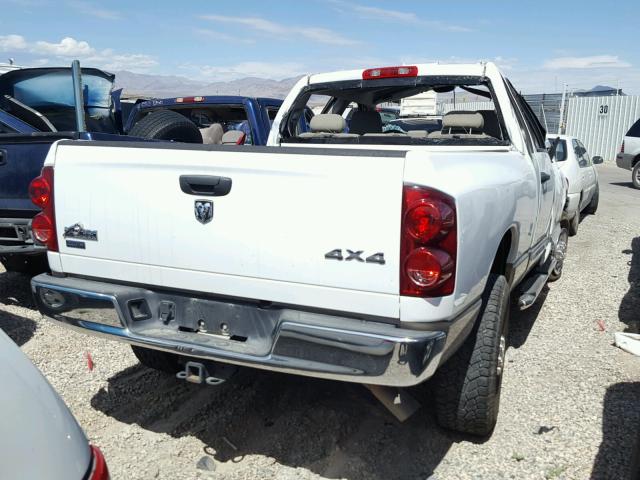 3D7KS28A18G164527 - 2008 DODGE RAM 2500 S თეთრი ფოტო 4