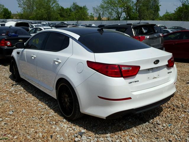 5XXGN4A74FG482532 - 2015 KIA OPTIMA EX WHITE photo 3