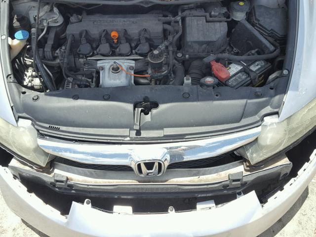 2HGFA16389H339744 - 2009 HONDA CIVIC VP SILVER photo 7