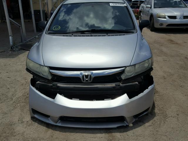 2HGFA16389H339744 - 2009 HONDA CIVIC VP SILVER photo 9