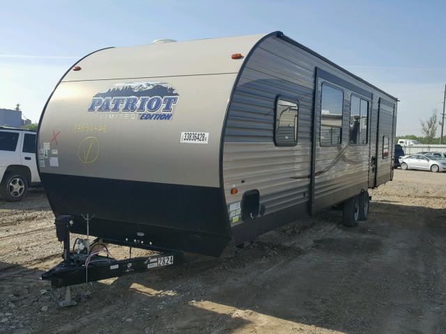 4X4TCKF21GX121978 - 2016 CHER TRAILER BROWN photo 2