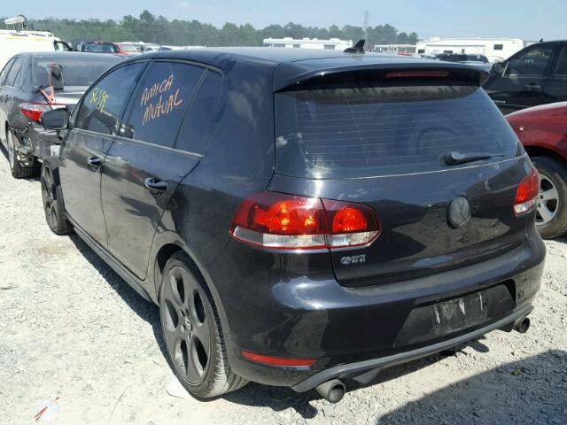 WVWHV7AJ9CW353357 - 2012 VOLKSWAGEN GTI BLACK photo 3