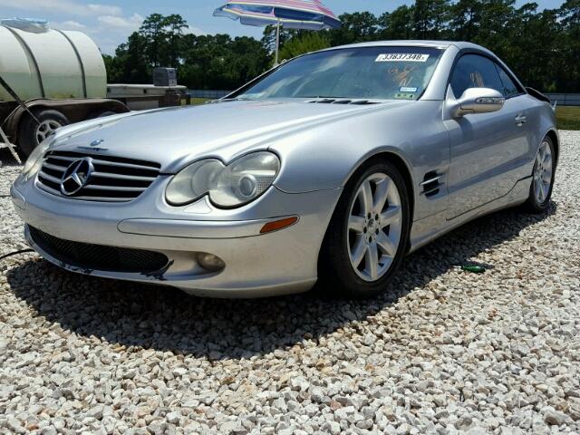 WDBSK75F03F018538 - 2003 MERCEDES-BENZ SL 500R SILVER photo 2