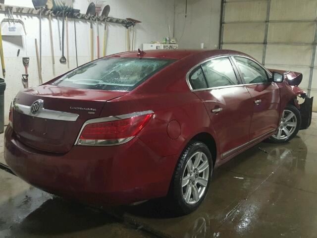 1G4GD5EG0AF278719 - 2010 BUICK LACROSSE C BURGUNDY photo 4