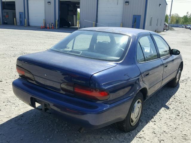 1Y1SK5266VZ433273 - 1997 GEO PRIZM BASE BLUE photo 4