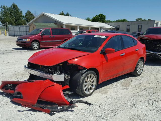 1C3CDFFA7GD815758 - 2016 DODGE DART SXT S RED photo 2