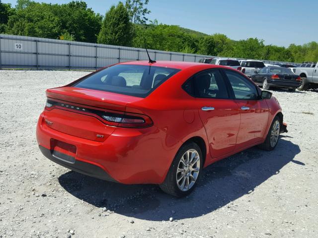 1C3CDFFA7GD815758 - 2016 DODGE DART SXT S RED photo 4