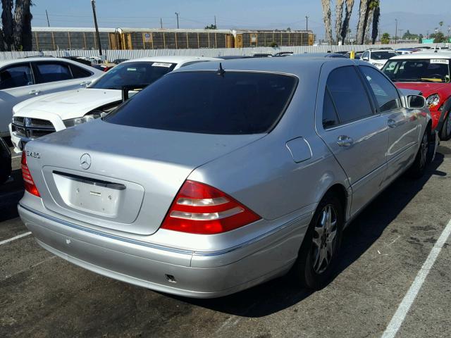 WDBNG70J81A192300 - 2001 MERCEDES-BENZ S 430 SILVER photo 4