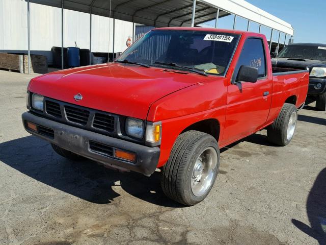 1N6SD11S7VC423146 - 1997 NISSAN TRUCK BASE RED photo 2